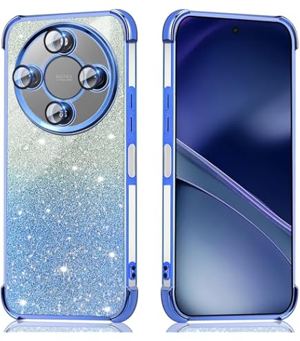 PanXCase Glitter Cover per Realme Note 60 - Custodia Trasparente Bling Disegni Elegante Brillantini Ultra Sottile Antiurto Ragazza Donna Cover (Blu