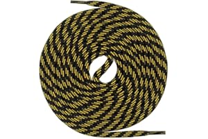 Mount Swiss Okrągłe sznurowadła do butów trekkingowych, butów roboczych – bardzo odporne na rozerwanie – Ø 5 mm – długości 70 cm – 220 cm z poliestru I Made in Europe