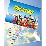 Cartes D Invitation Dragon Ball Z 25 Invitations A Remplir Pour Anniversaire D Enfant Bash Et Fete A Theme 10 X 15 Cm Style Carte Postale Amazon Fr Cuisine Et Maison
