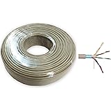 100m Telefonkabel Telefonleitung 4 x 2 x 0,6 mm - 8 Adern Verlegekabel J-Y(ST) Y Rund mit extra Alu Abschirmung