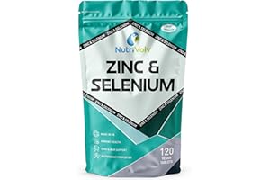 Zinc 15mg & Selenium 200mcg | 120 Tablets | Zinc Picolinate & Selenomethionine (Most Bioavailable Form) | Immune Support | by NutriVolv