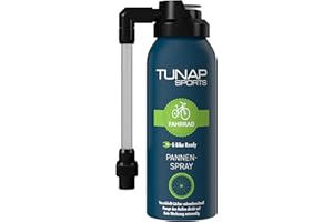 ‎TUNAP SPORTS TUNAP SPORTS Pannenspray | Einfache Reparatur bei Reifenschäden unterwegs | Verschließt Löcher sekundenschnell | Kein Werkzeug notwendig | 125 ml Spraydose | E-Bike Germany