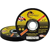 NUTKIT Cutting Disc 115 mm Metal for Angle Grinder, 12 Pieces | 0.05" Extra Thin Flexible Disc, for Metal, Stainless Steel, S