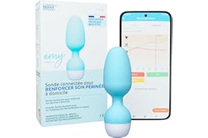 Emy | Sonda pelvica Kegel con App | Rafforzare il tuo pavimento pelvico | Prevenire l'incontinenza e il prolasso degli organi | Esercizi di Kegel |Dispositivo Medico Clinicamente Provato | Fizimed