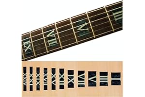 INLAYSTICKERS Inlay Sticker - Pennarelli per chitarra e basso, colore: Nero perla F-018RN-BP