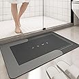 THMINS 80x50 cm Diatom Bathroom Mat, Non-Slip Long Bath Mat, Quick Drying, Super Absorbent, Easy Cleaning,Floor Mat, Door Mat,Used for Bathroom, Toilet, Kitchen Entrance……