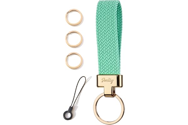 SENLLY Porte-Clés de Voiture Lanière, Universel Cordon pour Clé Fob Élastique