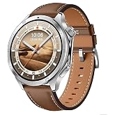 GIOPUEY Straps Compatible with OnePlus Watch 3/2/2R, Genuine Leather Strap [Wear-Resistant] [Breathable] Bracelet &ndash; Brown