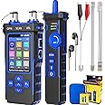 NF-8508 Network Cable Tester with Optical Power Meter VFL/PoE Test Wire Tracker for RJ11 RJ45 Cat5 Cat6 Cable Toner LAN Ethernet Tracer, Port Flashing Telephone Line CAT3 Continuity Test with NCV