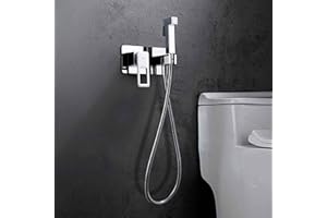 NOLUXA IMEX - Grifo Bidet para WC Empotrado | Ducha para Water con Agua Fria y Caliente | Ducha Higiénica para Inodoro con Rociador Bidet | Griferia Sustituto de Bidet | Serie Suecia | Color Cromado