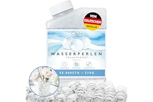 OMH nutrition OH MY HEALTH Wasserperlen transparent 50.000 Stück (270g) Deko durchsichtig Water Beads Wasserkugeln Gelkugeln für Pflanzen Vase