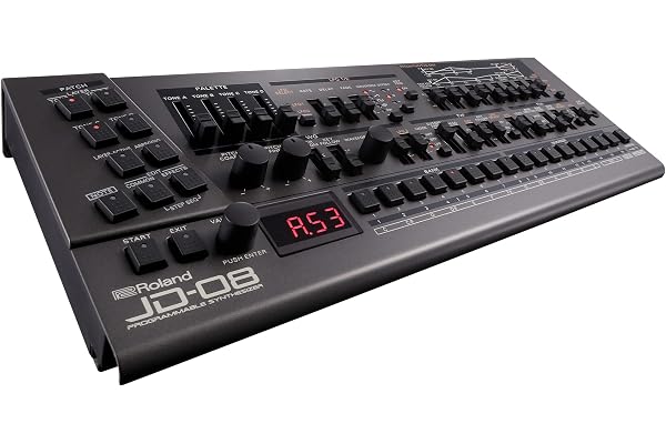 Module de sons de synthétiseur Roland Boutique JD-08 - Une version moderne et compacte du légendaire JD-800 Roland des années 1990, avec de nouveaux effets et un séquenceur polyphonique
