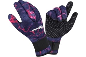 Summshall Guantes de Neopreno 3mm Térmicos Guantes Buceo Antideslizantes Guantes Neopreno Hombre Mujer Guantes de Pesca Surf Kayak Submarina Esnórquel