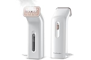 Newbealer 2-in-1 Handheld Garment Steamer, Horizontal & Vertical Steaming, 25s Fast Heat-Up, 170ml Built-in Water Tank, Auto-Off, Portable Clothes Steamer for Home, Travel & Office