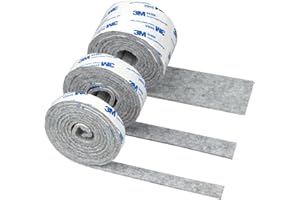 sukevitor Furniture Pad,Felt Pads for Adhesive Felt Strips,Grey Felt Strip for Protecting Furniture and Freedom DIY Adhesive (3 Rolls)