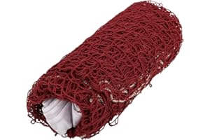 FOCKET Badminton-Maschennetz, tragbares, langlebiges Badminton, Tennis, Volleyball, Pickleball-Netz | 6,5 * 0,5 M |für drinnen, draußen, Strand, Straße, Garten, Fitnessraum, Park (rot/grün)(1#)