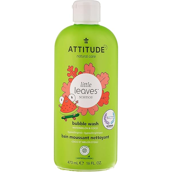 Attitude Baby Leaves Natural Bubble Wash Pear Nectar 473 Ml Amazon Ae Beauty