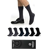 Premium Dikişsiz Klasik Uzun Yazlık Erkek Bambu Soket &Ccedil;orap 6lı Hediyelik Kutulu Asorti Set - 10124-FLS - 41-45