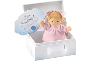 Sterntaler Mini-Spieluhr Schutzengel, Integriertes Spielwerk, Größe: 17 cm, Rosa
