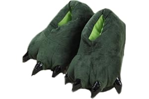 ANGEL ZYJ Zapatillas De Casa De Felpa Suave Unisex Animal Disfraz De Pata De Garra