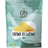 Farina di Lupini Bio - 500g. Farina di Lupini Keto Friendly Contiene Proteine Fibre Vitamina B6 e C. Naturalmente Priva di Gl