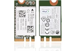 ASHATA Carte WiFi, Mini Carte WiFi sans Fil 2,4 GHz + 5 GHz NGFF/ M2 Carte pour Lenovo/Dell/ASUS/Toshiba/Hasee/Acer