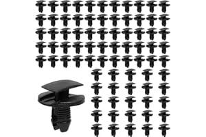 Scettar 80 Pièces Clips de Fixation Parechocs,Rivet en Plastique Attaches Voiture,Garde-Boue Rivets Clips de Retenue Compatible avec Citroen Peugeot Jumpy Berlingo C3 C4 C5 C6