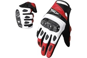 WTACTFUL Goatskin Leather Carbon Motorcycle Gloves for Ultimate Protection and Comfort