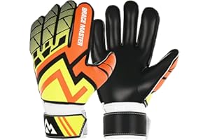 Brace Master Gants de Gardien De But Enfant, Excellente Protection des Doigts et des Poignées, Protection de Paume 3+3MM, pour Garçons et Filles, Entraînement et Compétition