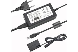 TKDY ACK-E18 Alimentatore CA fornito DR-E18 Kit caricatore accoppiatore CC per fotocamere Canon EOS Rebel T6i T6s T7i T8i SL2 750D 760D 850D 77D 200D 250D Kiss X8i X9i X10i 8000D 9000D RP fotocamere