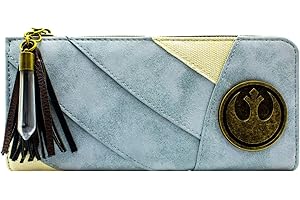 VINEEN Star Last Wars Jedi Tenue de Rey Rebel Emblème Porte-Monnaie/Portefeuille Monnaie & Cartes, Bleu