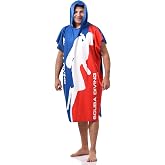 Scuba Diving Themed Surf And Diving Poncho, Surf Poncho, hooded towel, poncho, surfing, swimming, bathing, adults, men, women