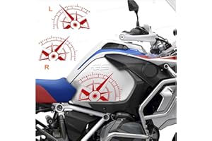 BLACK DOVES GRAPHICS 2pcs Stickers Compatible with Motorrad Tank Side R 1200 1250 GS Adventure LC (red)
