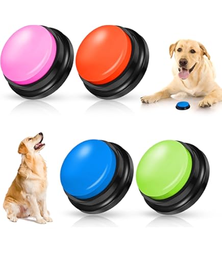 Pulsanti Parlanti Per Cani 4 Pezzi | Registrabili | Giochi Interattivi Addestramento - Foto 11