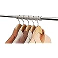 Joseph Joseph Orderly Clothes Rod Spacers 2pk, for Shirts, Skirts and Pants, Wardrobe Hanger and Poles Organizer