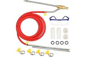 HOLDONELIGHT Pressure Washer Sandblasting Kit, 5000 PSI Wet Sandblaster Attachment, Power Washer Sandblasting with Replacement Ceramics Nozzle, 1/4 Inch Quick Disconnect Sandblasting Kit