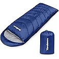 Yordawn Sleeping Bags for Adults Kids, Lightweight Sleeping Bag 3 Season Winter Summer Compact Single Sleepingbag for Camping Hiking Outdoor Travel Waterproof Envelope Sleep Bag, Dark Blue