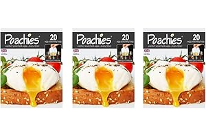 Poachies Egg Poaching x 3-60 Bags, Fabric, 17x13.5x1.5 cm