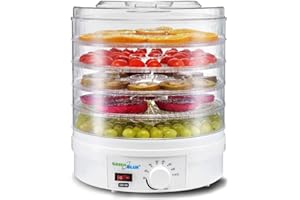 GREEN BLUE GreenBlue GB190 Déshydrateur de fruits et légumes350W 5 tiroirs transparents 35-70°C