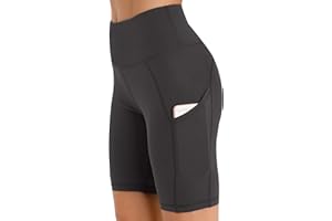 JOYSPELS Damen Kurze Hose Hohe Taille Radlerhose Push Up Leggings Sporthose mit Tasche Kurz