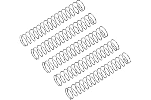 QUARKZMAN 5Stk Druckfeder Druckfedern 304 Edelstahl Feder Federn Zugfeder Zugfedern Spring 4mm AD 0.3mm Draht Größe 25mm Frei Länge Spiralfeder Spiralfedern Sprungfeder Stahlfeder Silber
