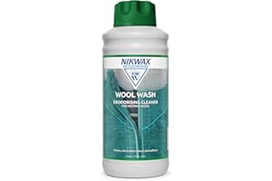 Nikwax WOOL WASH 1 Litre High-Performance Wool Cleaner and Conditioner for Woollen Base Layers. Cleans, Softens, Enhances Wicking, Freshens Wool, Merino Sports Clothing and Accelerates Drying