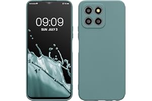 kwmobile Carcasa Compatible con Honor X8 5G / X6 / 70 Lite 5G Funda - con Bordes elevados - Apto Carga inalámbrica - Noche ártica Mate