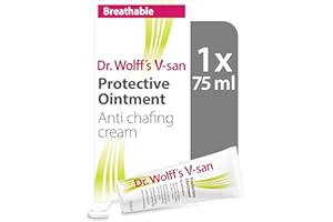 Dr. Wolff's V-san Protective Ointment 1x 75ml | Anti Chafing Cream for External Intimate Area | Helps and Aids Healing of Skin Irritaion Due to Chafing