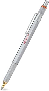 ROtring 600 Kugelschreiber Set – Ganzmetall, Sechseckiger Schaft, Rutschfester Gerändelter Griff, Nachfüllbar, Inkl. Samtetui & Extra Tinte