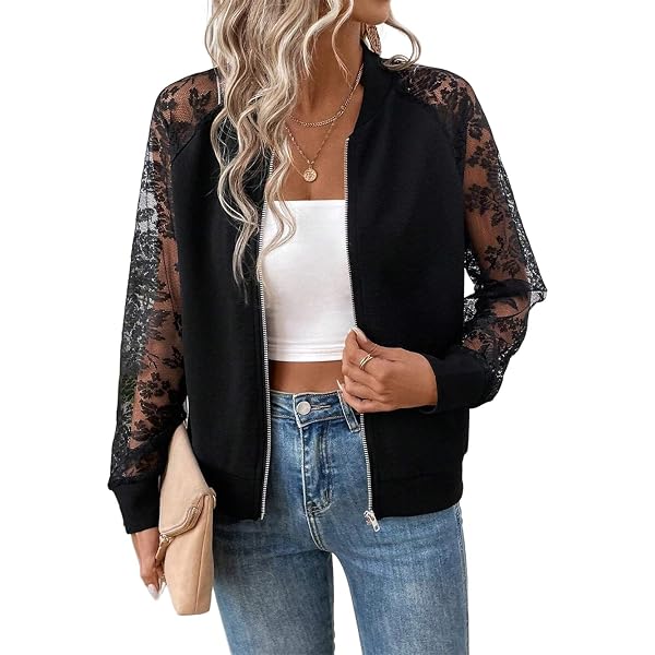 Blouson Mi-saison GORGLITTER Blouson Bomber Femme Léopard - Veste Baseball Décontractée Veste Aviateur Style Blouson Mi-saison GORGLITTER Blouson Bomber Femme Léopard - Veste Baseball Décontractée Veste Aviateur Style