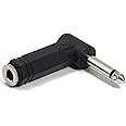 1Er-Stück 6.35Mm Rechtwinkliger Ts-Stecker Auf Ts-Buchse Adapter, 6,35 Mmmono-Anschluss für Gitarre mit Unterem Stecker/Gitar
