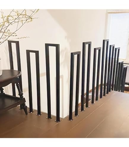 Trap Baluster Spindel, enkele rechthoekige vangrailleuning, trappen metalen balusters aan de zijkant gemonteerd, voor gebruik binnen en buiten, leuningkolom met schroevenset, 1PCS(White,100CM/39.4IN