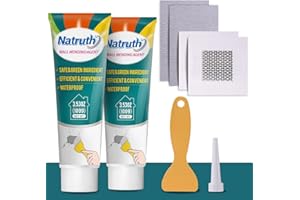 NATRUTH 2PCS Wall Repair Kit, Wall Mending Agent, wall filler,Waterproof Wall Repair Paste with Scraper, Effectively Repair Wall Filler, Cracks, Hole Fill, Quick and Easy Solution (2)