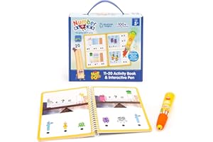 EDUCATIONAL INSIGHTS Learning Resources Książka z Zadaniami i Pisak Interaktywny Hot Dots Numberblocks 11–20, Ponad 60 zadań w zestawie, Numberblocks na prezent, Od 5 lat